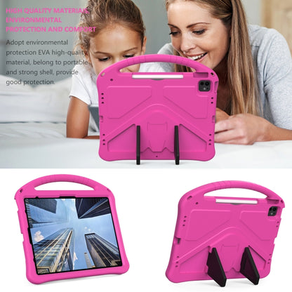 For iPad Air 13 2024 EVA Shockproof Tablet Case with Holder(RoseRed) - iPad Air 13 2024 Cases by buy2fix | Online Shopping UK | buy2fix