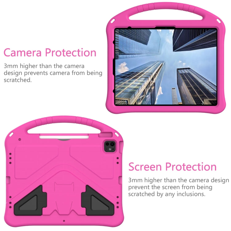 For iPad Pro 13 2024 EVA Shockproof Tablet Case with Holder(RoseRed) - iPad Pro 13 2024 Cases by buy2fix | Online Shopping UK | buy2fix