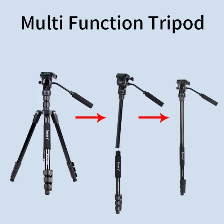 JMARY KT285+NB50 Camera Stand Extendable Height Aluminum Alloy Camera Holder Tripod - Tripods by Jmary | Online Shopping UK | buy2fix