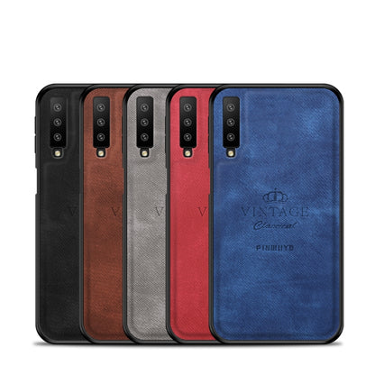 PINWUYO Shockproof Waterproof Full Coverage PC + TPU + Skin Protective Case for Galaxy A7 2018/A750(Brown) - Galaxy Phone Cases by PINWUYO | Online Shopping UK | buy2fix