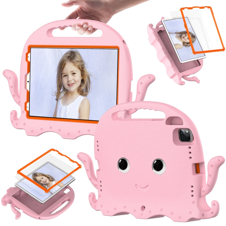 For iPad Air 11 2025 / 2024 Octopus Style EVA Hybrid PC Shockproof Tablet Case with Strap(Pink) - iPad Air 11 2025 / 2024 Cases by buy2fix | Online Shopping UK | buy2fix