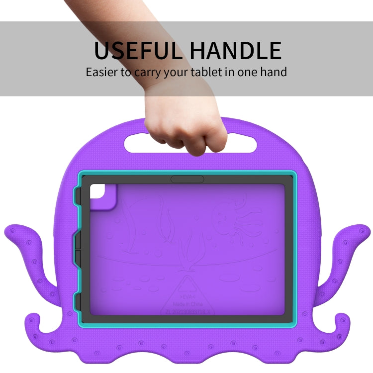 For iPad Pro 11 2024 Octopus Style EVA Hybrid PC Shockproof Tablet Case with Strap(Purple) - iPad Pro 11 2024 Cases by buy2fix | Online Shopping UK | buy2fix