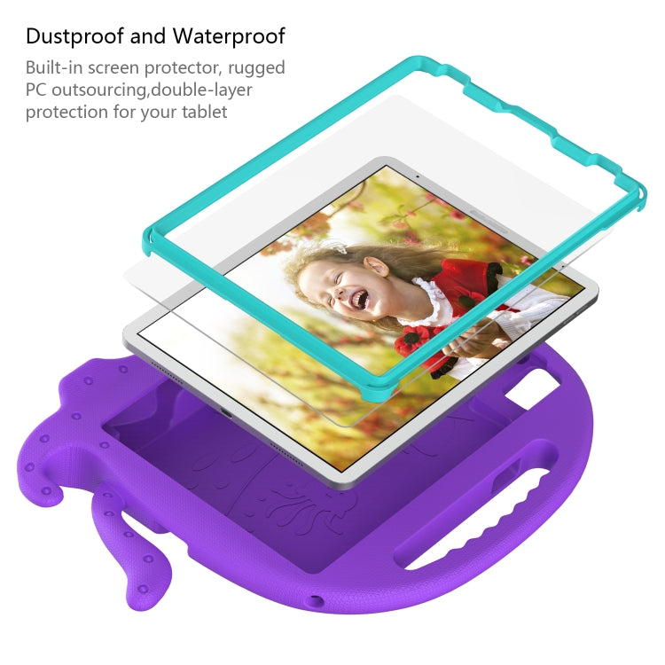 For iPad Pro 11 2024 Octopus Style EVA Hybrid PC Shockproof Tablet Case with Strap(Purple) - iPad Pro 11 2024 Cases by buy2fix | Online Shopping UK | buy2fix