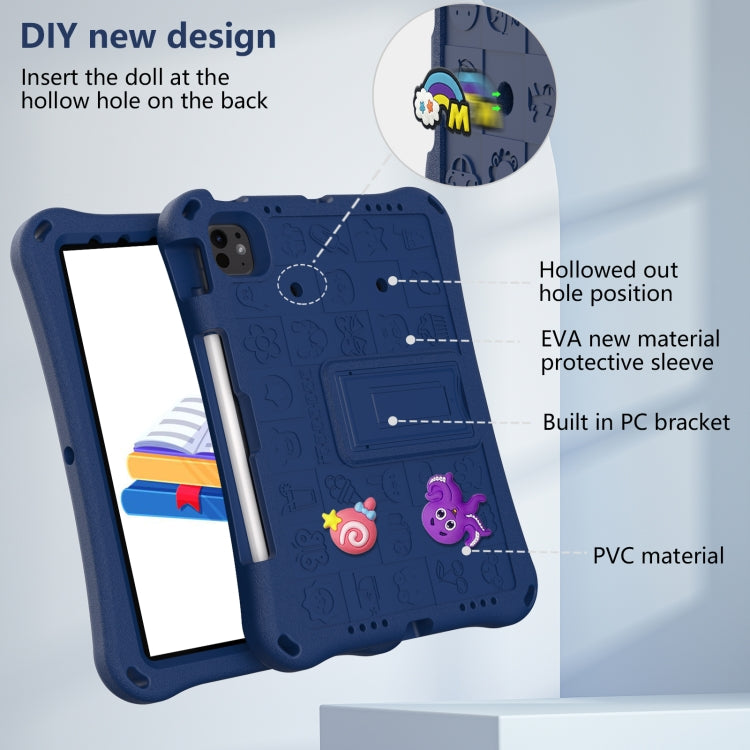 For iPad Air 11 2024 Hi Baby EVA Full Body Tablet Case with Strap(Navy Blue) - iPad Air 11 2024 Cases by buy2fix | Online Shopping UK | buy2fix