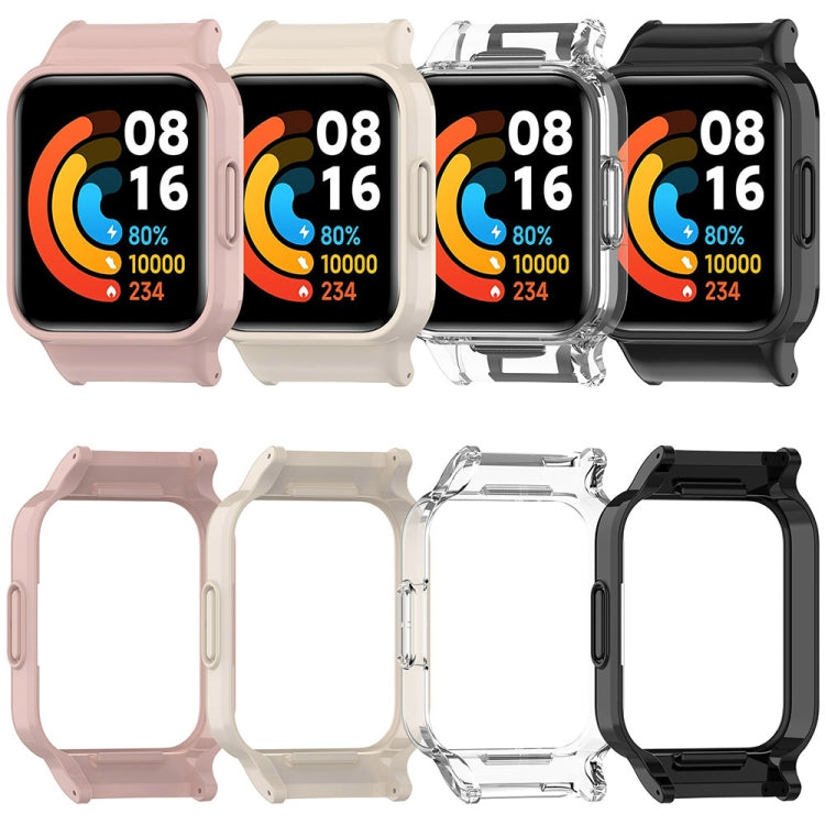 For Redmi Watch 2 Half Pack PC Watch Protective Case(Creamy White) - Watch Cases by buy2fix | Online Shopping UK | buy2fix