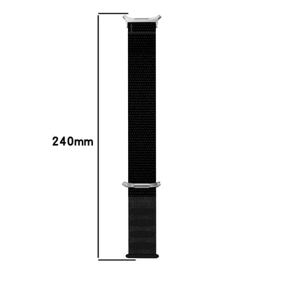 For Samsung Galaxy Watch Ultra 47mm Loop Nylon Hook and Loop Fastener Watch Band(Seashell Color) - Watch Bands by buy2fix | Online Shopping UK | buy2fix