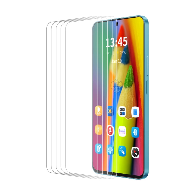 For Motorola Moto G15 5pcs ENKAY 9H Big Arc Edge High Aluminum-silicon Tempered Glass Film - Motorola Tempered Glass by ENKAY | Online Shopping UK | buy2fix