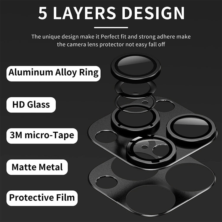 For iPhone 16 / 16 Plus ENKAY Anti-reflection Camera Lens Aluminium Alloy Tempered Glass Film(Silver) - iPhone 16 Plus Tempered Glass by ENKAY | Online Shopping UK | buy2fix