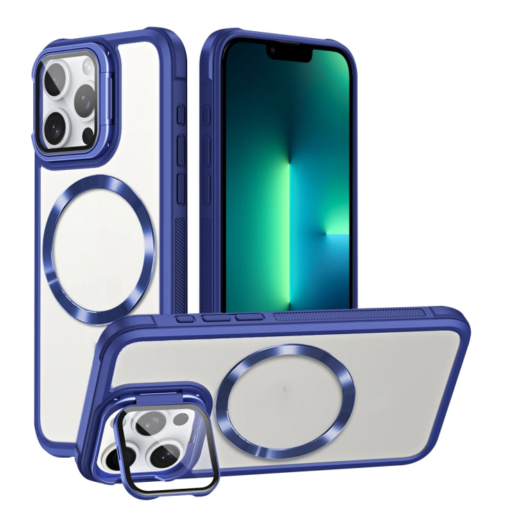 For iPhone 13 Pro Max Magsafe CD-grain Acrylic Hybrid TPU Phone Case(Blue) - iPhone 13 Pro Max Cases by buy2fix | Online Shopping UK | buy2fix