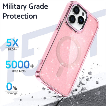 For iPhone 14 Glitter MagSafe Shockproof Phone Case(Grey) - iPhone 14 Cases by buy2fix | Online Shopping UK | buy2fix