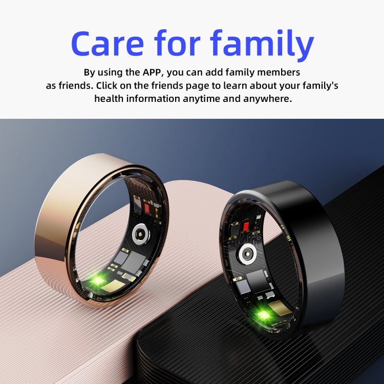 R11M SIZE 7 Smart Ring, Support Heart Rate / Blood Oxygen / Sleep / Multiple Sports Modes(Black) - Smart Rings / Smart Telephones by buy2fix | Online Shopping UK | buy2fix