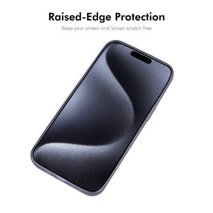 For iPhone 16 Pro ENKAY Hat-Prince Translucent Matte TPU Phone Case with Lens Film(Blue) - iPhone 16 Pro Cases by ENKAY | Online Shopping UK | buy2fix