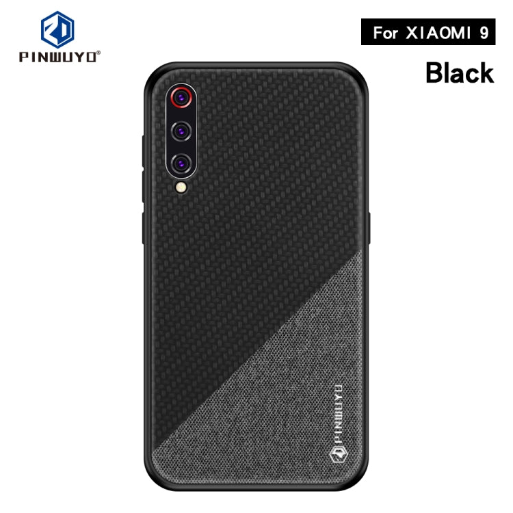 PINWUYO Honors Series Shockproof PC + TPU Protective Case for XIAOMI Mi 9(Black) - Xiaomi Cases by PINWUYO | Online Shopping UK | buy2fix