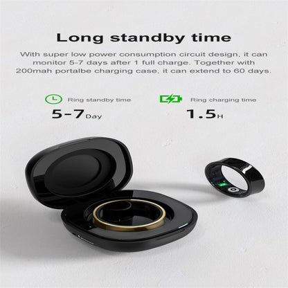 R09 SIZE 10 Smart Ring, Support Heart Rate / Blood Oxygen / Sleep Monitoring / Multiple Sports Modes(Gold) - Smart Rings / Smart Telephones by buy2fix | Online Shopping UK | buy2fix