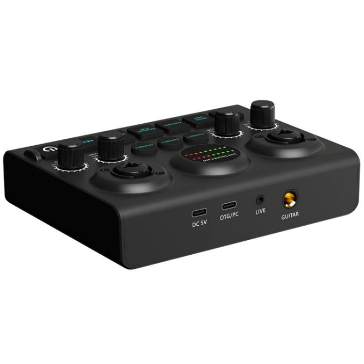 F10 48V Live Streaming Sound Card Audio Mixer Phantom Power Mixer - Live Sound Effects Processors by buy2fix | Online Shopping UK | buy2fix