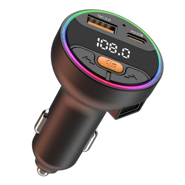 C9S QC3.0 PD 30W Charger FM Transmitter Multifunctional Bluetooth Car MP3 Player - Bluetooth Car Kits by buy2fix | Online Shopping UK | buy2fix