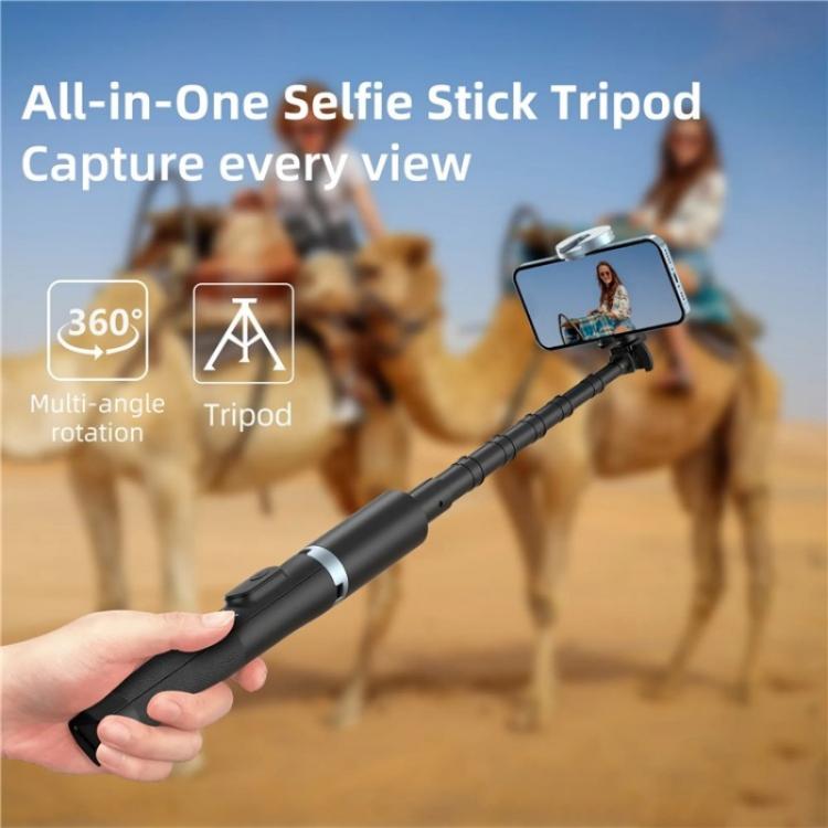 JMARY KT-259 360 Degree Rotating Phone Clip Retractable Selfie Stick Tripod - Selfie Sticks by Jmary | Online Shopping UK | buy2fix