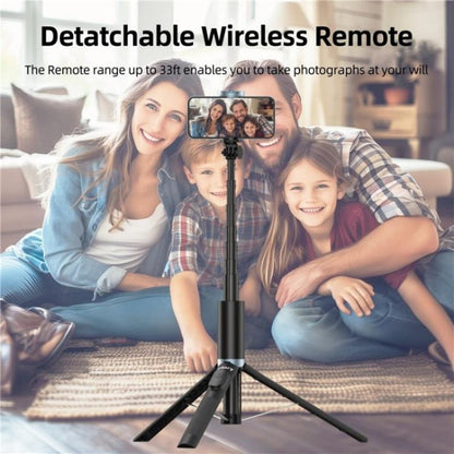 JMARY KT-259 360 Degree Rotating Phone Clip Retractable Selfie Stick Tripod - Selfie Sticks by Jmary | Online Shopping UK | buy2fix