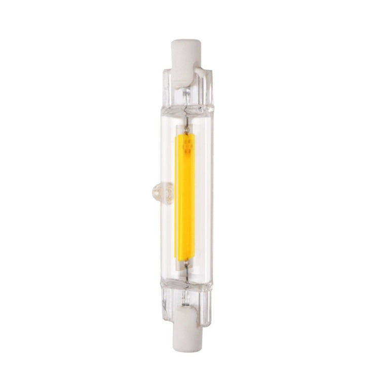 R7S 5W COB LED Lamp Bulb Glass Tube for Replace Halogen Light Spot Light,Lamp Length: 78mm, AC:220v(Warm White) - LED Blubs & Tubes by buy2fix | Online Shopping UK | buy2fix