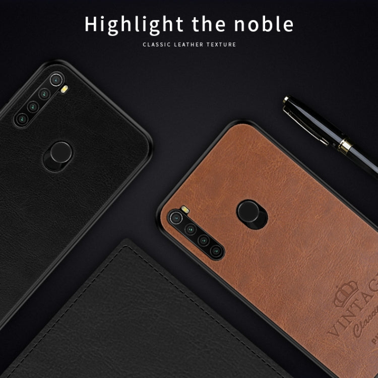 For Xiaomi RedMi Note 8 PINWUYO Pin Rui Series Classical Leather, PC + TPU + PU Leather Waterproof And Anti-fall All-inclusive Protective Shell(Black) - Xiaomi Cases by PINWUYO | Online Shopping UK | buy2fix