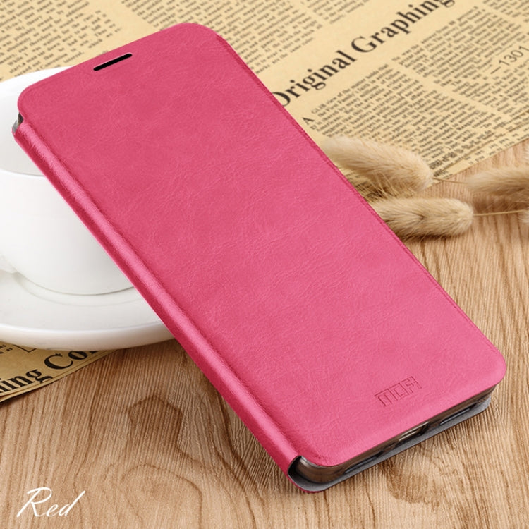 For Xiaomi RedMi 8A MOFI Rui Series Classical Leather Flip Leather Case With Bracket Embedded Steel Plate All-inclusive(Red) - Xiaomi Cases by MOFI | Online Shopping UK | buy2fix