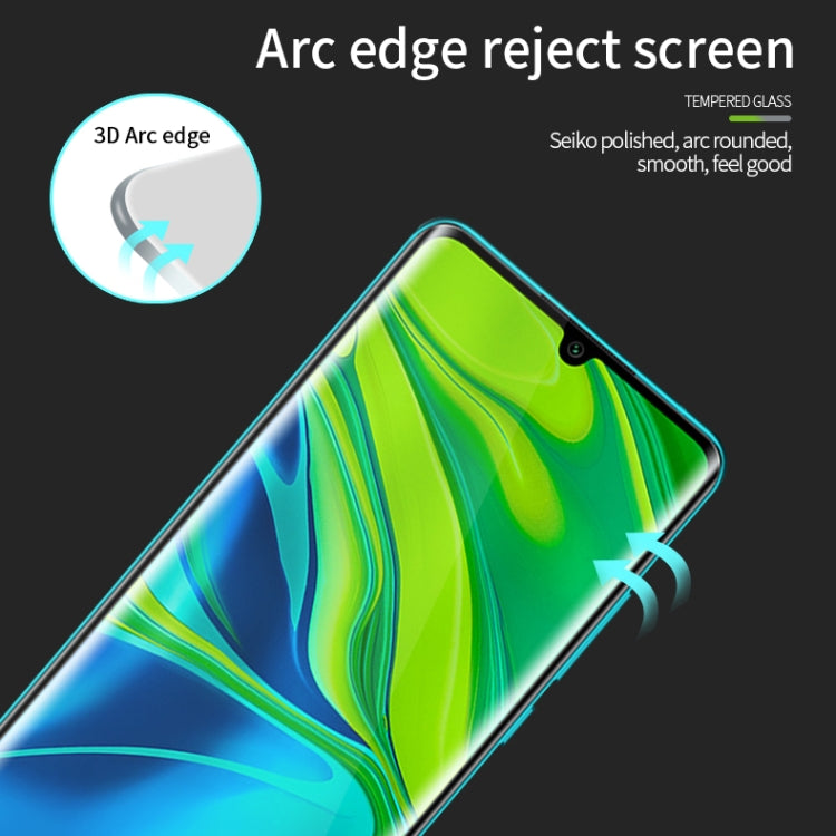 For Xiaomi CC9 Pro / Xiaomi Note10 MOFI 9H 3D Explosion Proof Thermal Bending Full Screen Covered With Tempered Glass Film(Black) -  by MOFI | Online Shopping UK | buy2fix