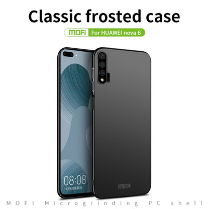 For Huawei Nova 6 MOFI Frosted PC Ultra-thin Hard Case(Black) - Huawei Cases by MOFI | Online Shopping UK | buy2fix