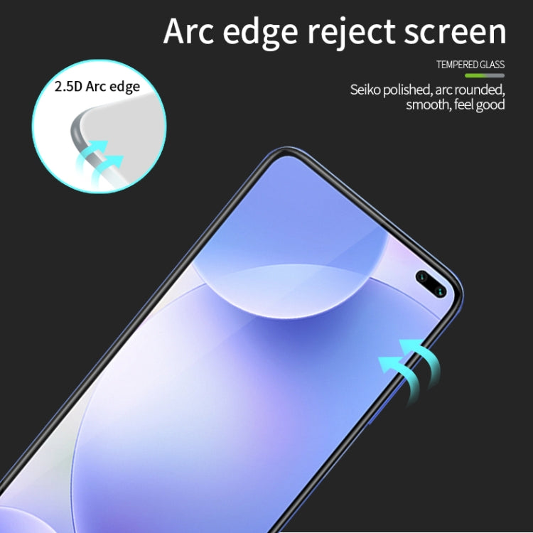 For Xiaomi Redmi K30 PINWUYO 9H 2.5D Full Screen Tempered Glass Film(Black) -  by PINWUYO | Online Shopping UK | buy2fix