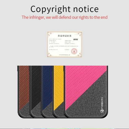 For Xiaomi CC9 Pro / Note10 PINWUYO Rong Series  Shockproof PC + TPU+ Chemical Fiber Cloth Protective Cover(Red) - Xiaomi Cases by PINWUYO | Online Shopping UK | buy2fix