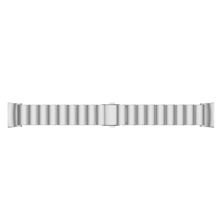 One Beads Slingshot Buckle Solid Stainless Steel Watch Band for Fitbit Charge 4(Silver) - Watch Bands by buy2fix | Online Shopping UK | buy2fix