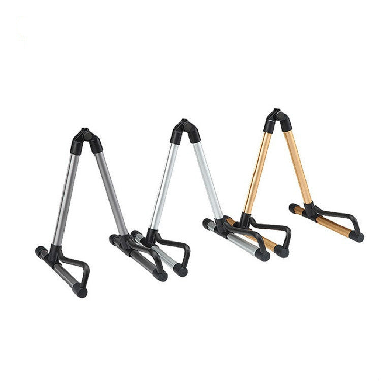 Gold SK20 Universal Foldable Aluminum Alloy Portable Guitar Stand String Instrument Stand - Other Accessories by buy2fix | Online Shopping UK | buy2fix