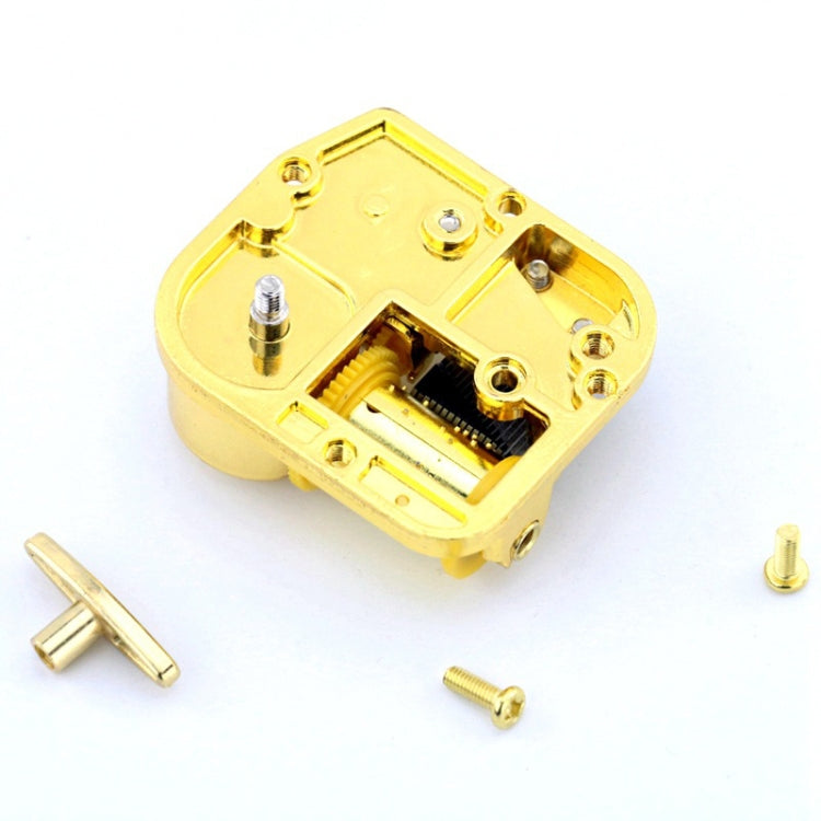 Eight-tone Gold-plated Bar Repair Parts DIY Sky City Paperback Music Box(Wonderful Grace) - Music Box by buy2fix | Online Shopping UK | buy2fix