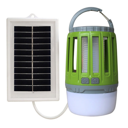 Solar Power Mosquito Killer Outdoor Hanging Camping Anti-insect Insect Killer, Color:Green + Solar Panel - Outdoor Insect Repellent by buy2fix | Online Shopping UK | buy2fix