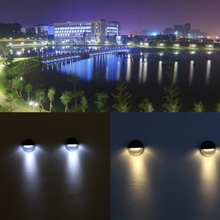 2 PCS Solar Power Light Sensor 6 Energy Saving Lamp LED Wall Light Outdoor Garden Fence Waterproof Lamp Night Light(Warm White) - Solar Lights by buy2fix | Online Shopping UK | buy2fix