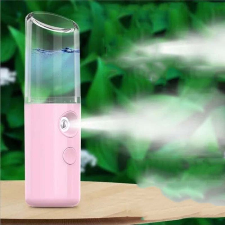 Lipstick Style Facial Hydration Instrument Air Humidifier USB Beauty Cold Spray Instrument Auto Alcohol Disinfection Sprayer(Pink) - Beauty Instrument by buy2fix | Online Shopping UK | buy2fix