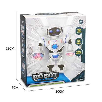 Electric Hyun Dance Robot LED Light Music Children Educational Toys(White) - RC Robots by buy2fix | Online Shopping UK | buy2fix