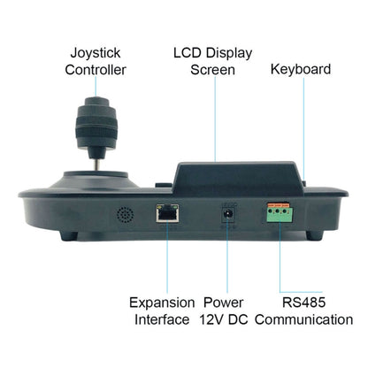 JSK-8003C Monitoring Keyboard PTZ Rocker Ball Camera Keyboard, Specification:3 Axis(UK Plug) - Other Tools by buy2fix | Online Shopping UK | buy2fix