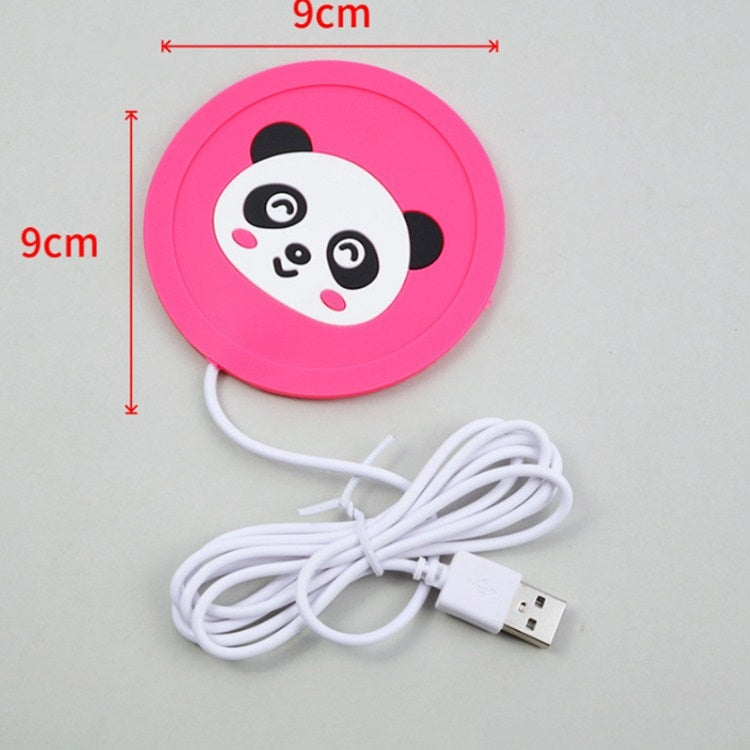 Cartoon PVC Heat Insulation Heating Coaster USB Heating Soft Plastic Coaster - Insulation by buy2fix | Online Shopping UK | buy2fix