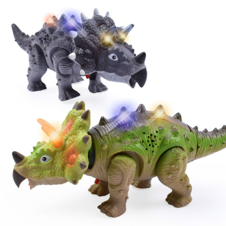 Simulation Luminous Sound Electric Universal Dinosaur Model Toy Boy Gift(Triceratops(Rondom Colors)) - Electronic Pets by buy2fix | Online Shopping UK | buy2fix