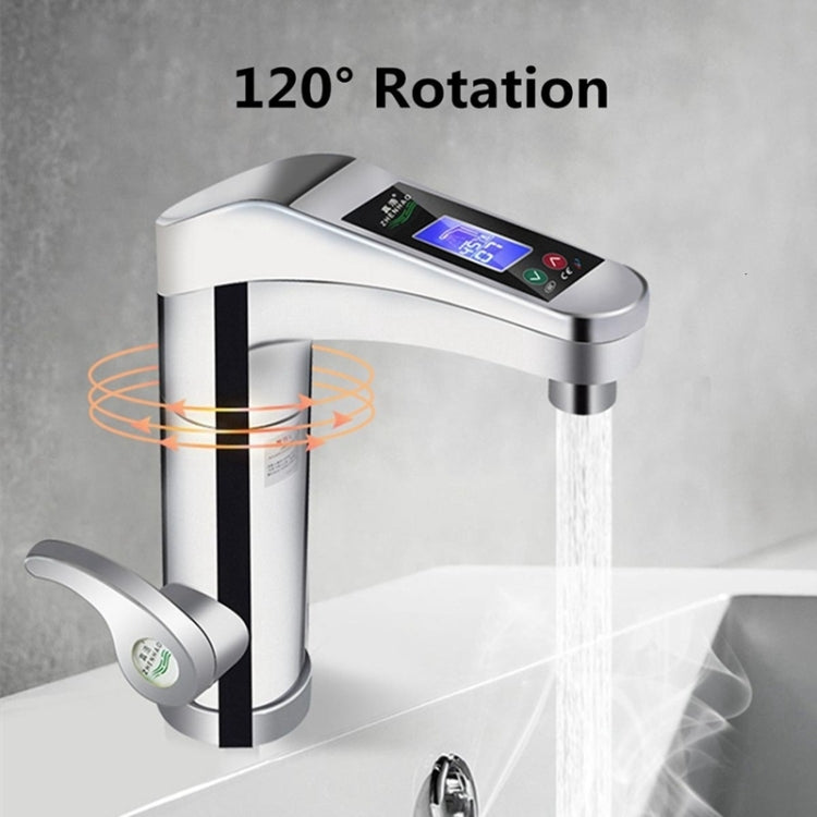 Intelligent Instant Digital Hot Water Faucet Hot and Cold Water Heater, EU Plug(Silver Grey) - Faucets & Accessories by buy2fix | Online Shopping UK | buy2fix