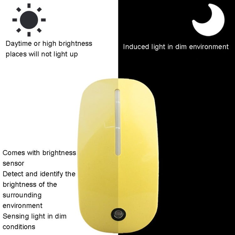 A66 Mouse Type LED Intelligent Light Control Night Light, Plug:AU Plug(White) - Sensor LED Lights by buy2fix | Online Shopping UK | buy2fix