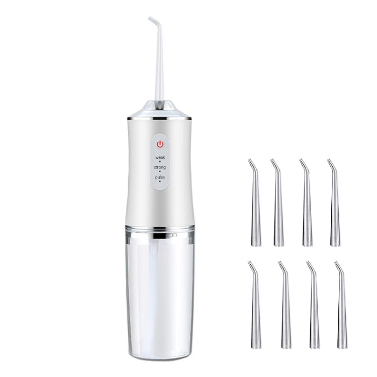 6886 Dental Flusher Water Dental Floss Portable Household Teeth Oral Cleaning Dental Scaler, Band Width: 8 Heads(White) - Oral Irrigators by buy2fix | Online Shopping UK | buy2fix