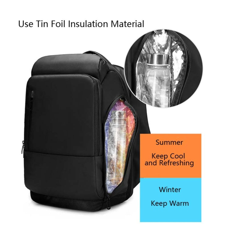 Business Travel Bag PVC Waterproof Backpack(Black) - Double-shoulder Bags by buy2fix | Online Shopping UK | buy2fix