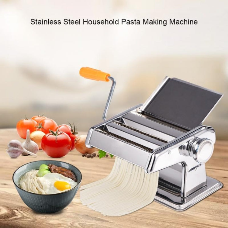 Household Stainless Steel Pasta Making Machine Manual Noodle Maker Spaghetti Hand Cutter - Cutter & Peeler by buy2fix | Online Shopping UK | buy2fix