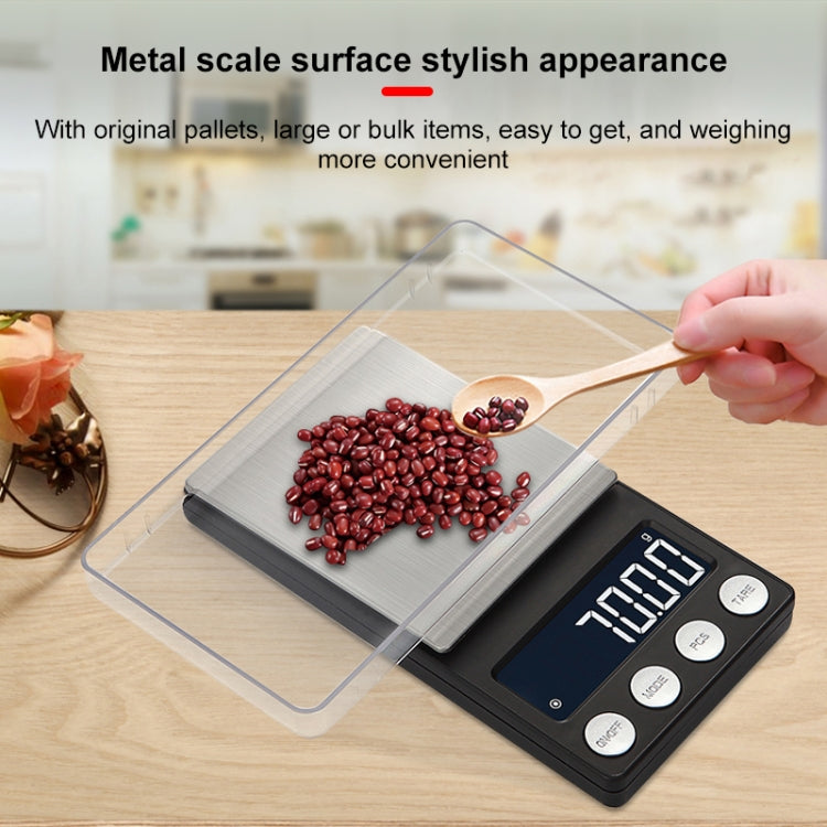 High-Precision Electronic Scale Mini Portable Jewellery Medicine Scale, Style:1000g/0.1g - Jewelry Scales by buy2fix | Online Shopping UK | buy2fix