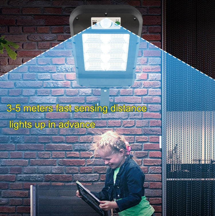 Solar Wall Light Outdoor Waterproof Human Body Induction Garden Lighting Household Street Light 4 x 32LED - Solar Lights by buy2fix | Online Shopping UK | buy2fix