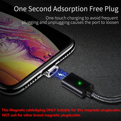 2 PCS ESSAGER Smartphone Fast Charging and Data Transmission Magnetic Cable with 8 Pin Magnetic Head, Cable Length: 1m(Red) - Charging Cable & Head by buy2fix | Online Shopping UK | buy2fix