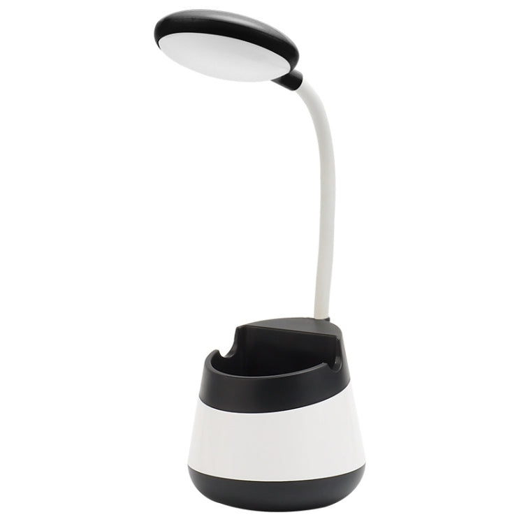 USB Charging LED Desk Light Eye Protection Lamp with Pen Holder and Phone Holder(CS276-1 Black) - Desk Lamps by buy2fix | Online Shopping UK | buy2fix