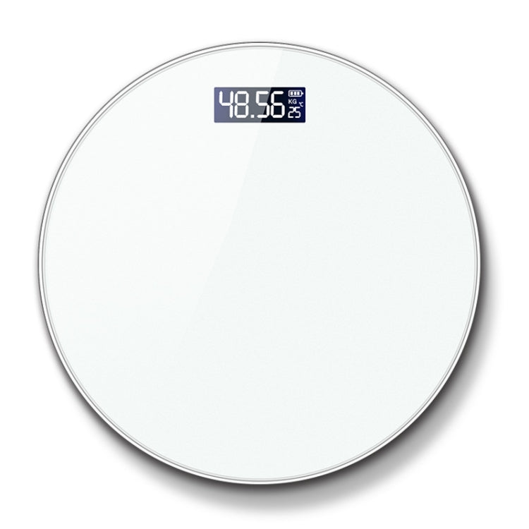 LCD Display Electronic Scale Household Weighing Health Scale Charging Model(White) - Body Scales by buy2fix | Online Shopping UK | buy2fix