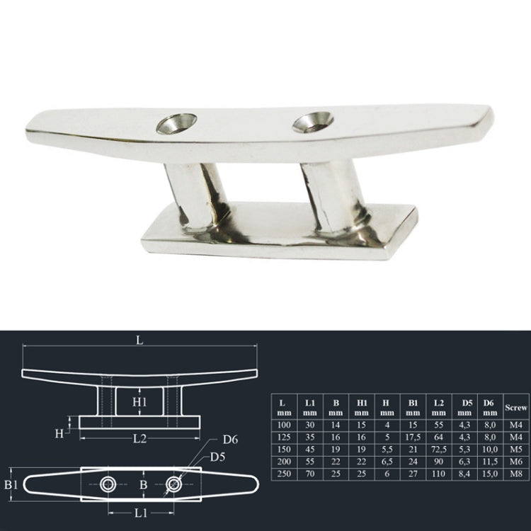 316 Stainless Steel Siamese Mooring Bollard For Marine Boat Yacht, Specification:  5 inch - Marine Accessories & Parts by buy2fix | Online Shopping UK | buy2fix